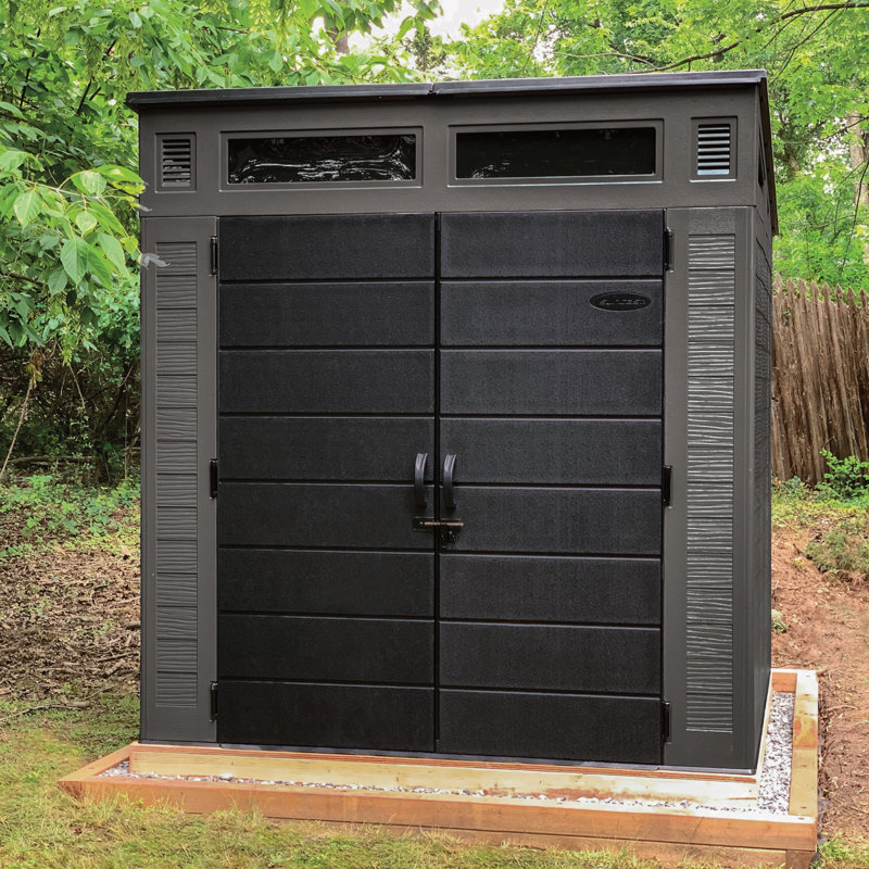 Suncast Modernist 7 ft. W x 7 ft. D Resin Storage Shed & Reviews